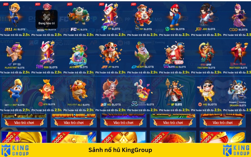 Sảnh nổ hũ KingGroup