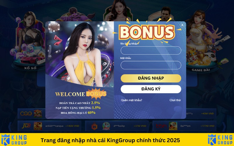 đăng nhập KingGroup